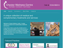 Tablet Screenshot of chesterwellnesscentre.co.uk